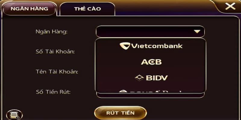 Các phương thức rút tiền